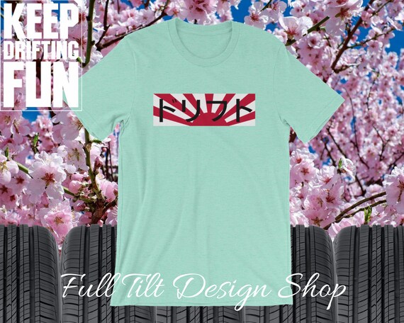 Drift Japanese Text Supreme Style Japanese Flag Tee Short-Sleeve Drift Culture Unisex Keep Drifting Fun Hoonigan T-Shirt