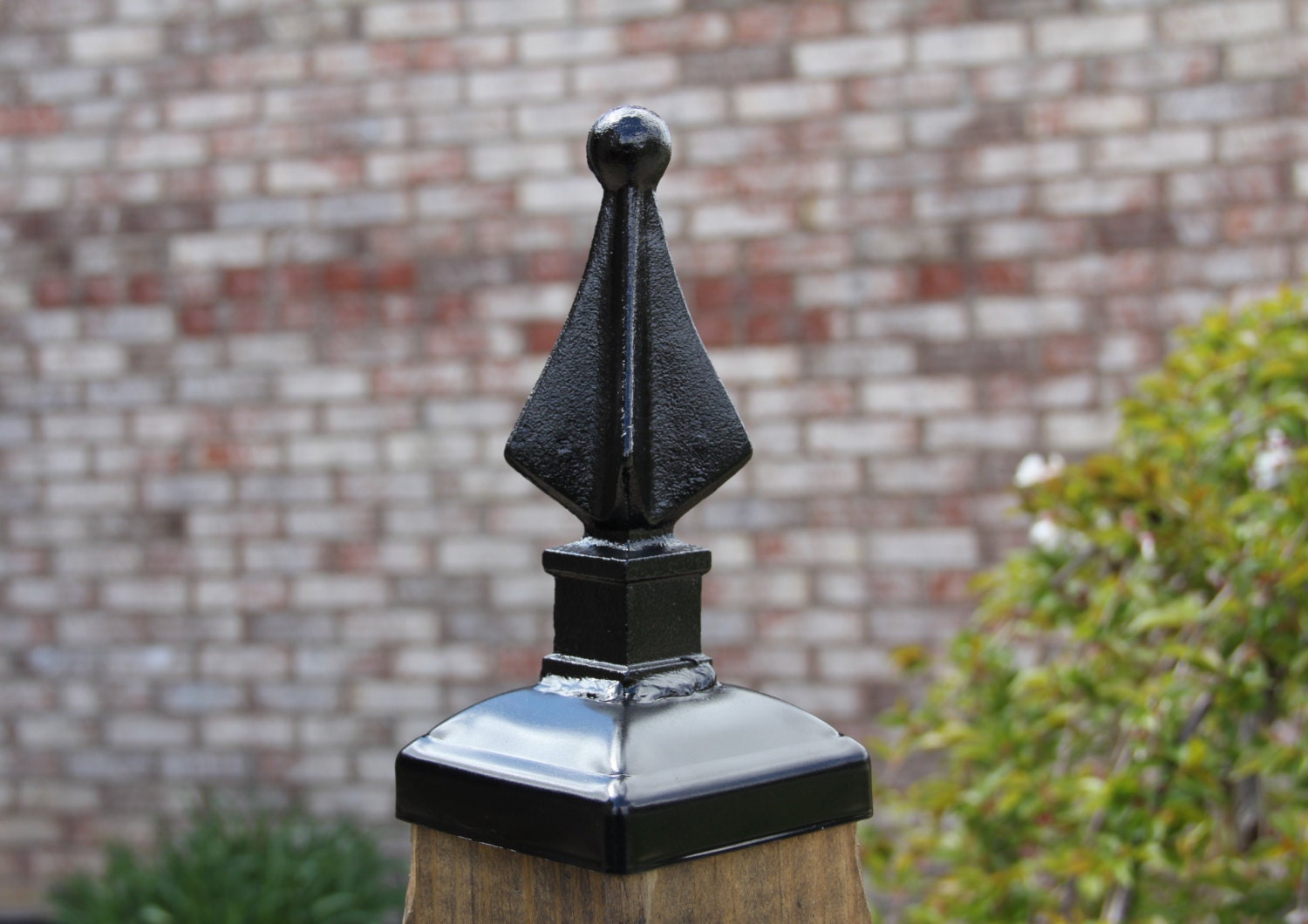 Quad Spear 4x4 Post Cap Wrought Iron Post Cap for 4x4