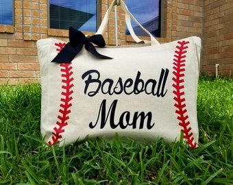 Baseball Mom Totebag | Canvas Tote | Custom Totebag | Handbag | Personalized | Handcraft