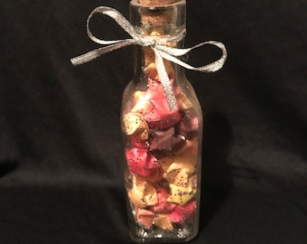 Glass Bottle With Origami Stars
