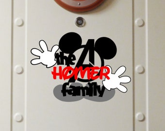 Personalized Marvel Family Name - Disney Cruise Magnet - Door Magnets