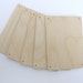 Wooden rectangles 4 1/2" x 3 1/4" set of 5