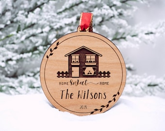 Custom House Warming Gift, House ornament, Christmas ornament, New Home, Housewarming Gift, New House Gift, New Homeowner, Real Estate gift