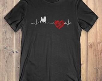 Cairn Terrier Dog T-Shirt Gift: Cairn Terrier Heartbeat