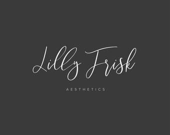 Custom Logo Design - Hand Lettered Logo - Photography Logo - Calligraphy Logo - Premade Logo - Photography Watermark