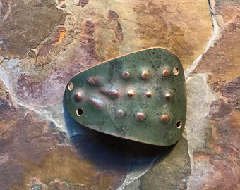 120 Year Old Natural Patinated Farm Copper Bracelet, Foxpaws.