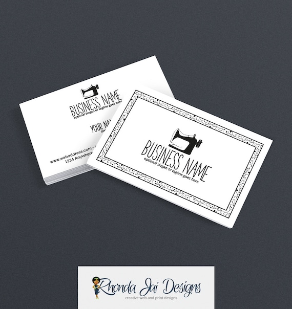 Items similar to Business Card Designs - Sewing Themed Business Card ...