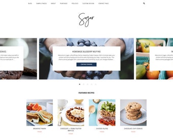 Sugar - A Responsive WordPress Blog Theme