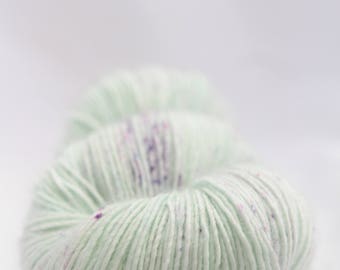 Hand-dyed yarn - sock yarn - superwash - merino - speckles - dyed-to-order - LIGHT