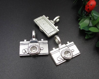 5Pcs 21x20mm Silver Camera Charms-p1704-B