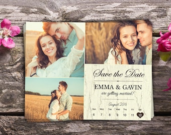 Personalized Save The Date Magnet • Save The Date Card • Save The Date Postcard • Rustic Wedding • Printed