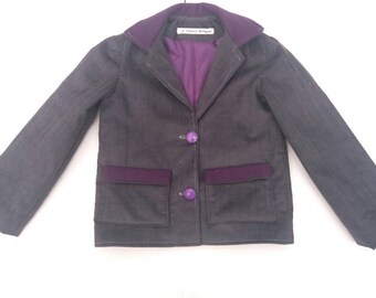 boys jacket, Toddler jacket, boys blazer, Handmade, Short Jacket, Little John Joe