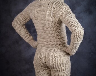 Catsuit wool tailored for fetish / Wollencatsuit after mass.