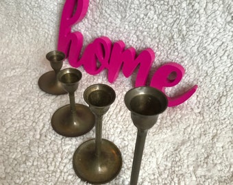 Vintage candle holders/ Brass candle holders/ candle sticks/ made in India