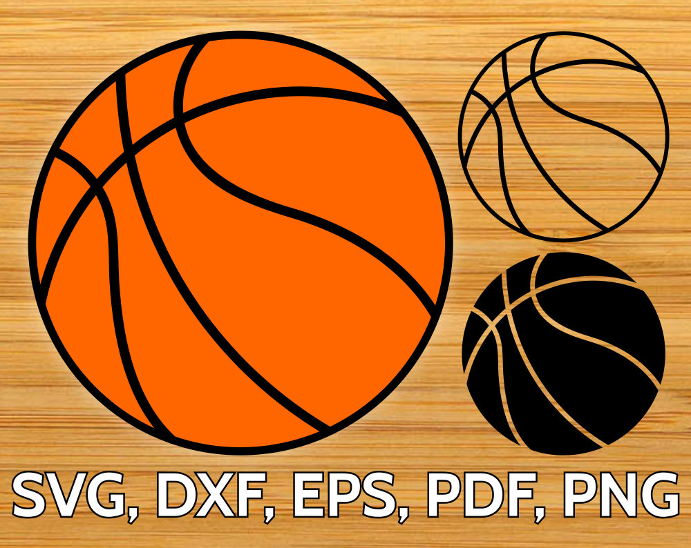 SVG Basketball Ball Cut File optimized for Cricut & Silhouette