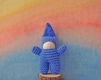 Rainbow Gnomes Knit gnome doll Gnome doll Waldorf Inspired Hand Knit Gnome Wool Gnome Waldorf toy Knit doll gnome Soft gnome Baby gnome doll