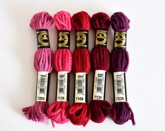 DMC Tapestry Wool - Set for 5 , Assorted Colours