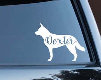 Custom Heeler, Australian Cattle Dog Vinyl Decal