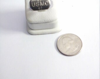 Vintage 1942 USMC War Relic Ring, Size 9 1/2