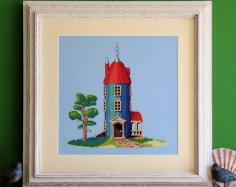 Moominhouse - Modern Cross Stitch - Pattern/PDF instant download