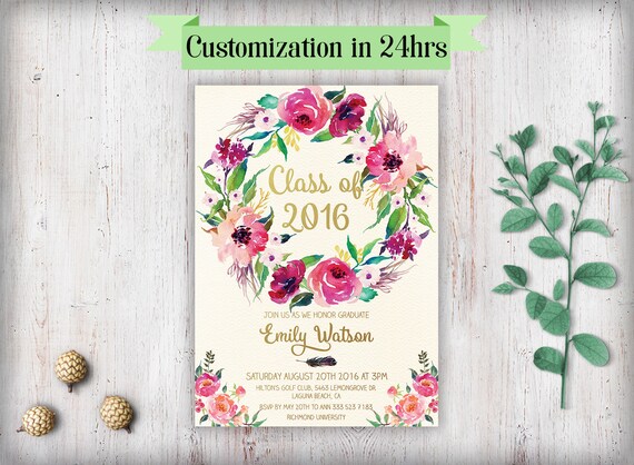 printable graduation invitation