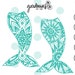 Mermaid Mandala svg, Mermaid Tail svg, Mermaid Mandala svg, svg Mermaid Tail, Mermaid decal svg, svg Mermaid, Mermaid Mandala svg