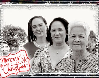 Photo Christmas Card - Digital File (Merry Christmas 2)