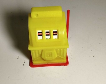 Toy slot machine Vintage plastic Hong Kong working