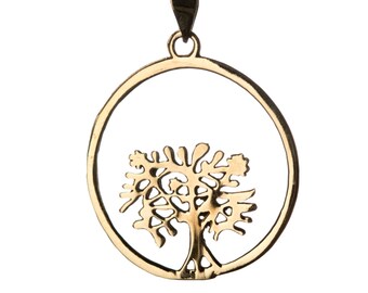 Tree of Life Circle Pendant Necklace Spiritual jewellery Yogi Jewellery Handmade Free UK delivery BP1