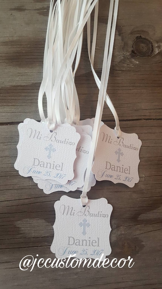 Mi Bautizo Personalized Tags-Mi Bautizo Tags-Mi Bautizo-Mi