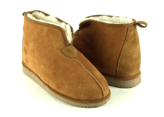 mens sheepskin ankle boots