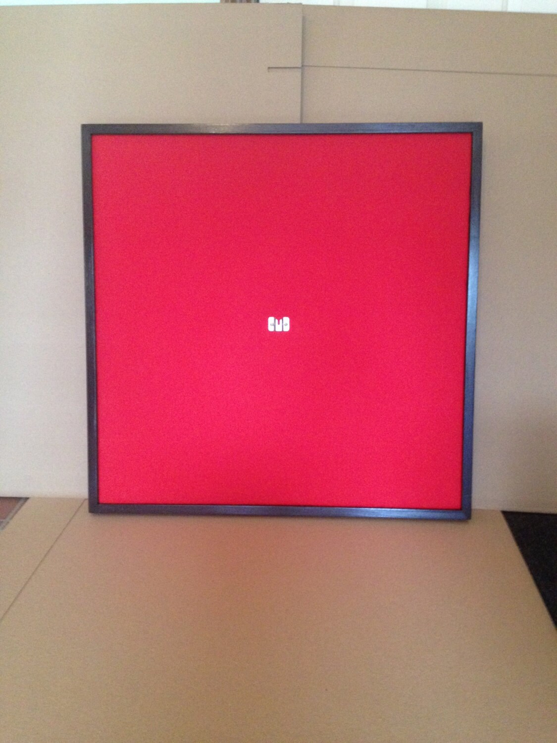 OVERSIZED 32 x 32 Red Dart Board Backboard w/Black