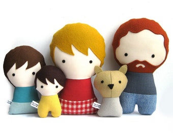 Handmade Personalized rag doll. Plush toy. Custom doll. Customize.