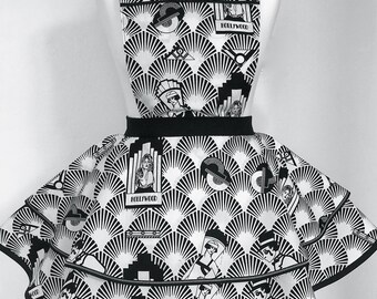 Art Deco meets Hollywood Vintage Style Apron