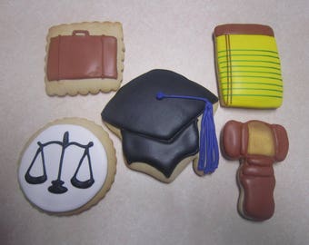 1 dozen Attorney/Lawyer Hand Decorated Cookies