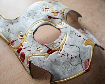 Splicer-inspired Bunny Leather Mask - Made to order
