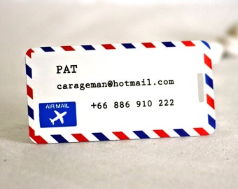 Airmail Customizable Travelling Luggage Baggage Tags