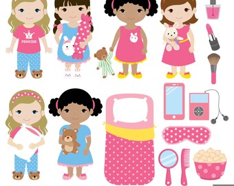 Slumber Party Digital Clipart