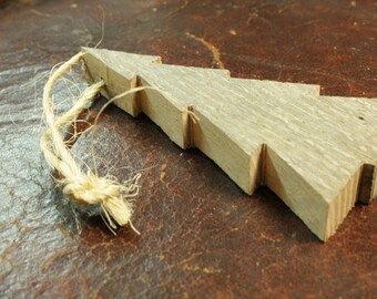Rustic Christmas Tree Ornament - Reclaimed Pallet Wood