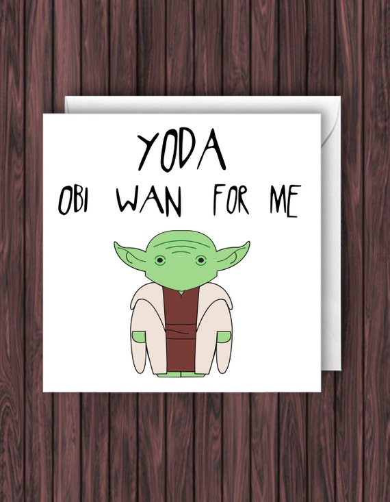 Yoda Obi Wan For Me. Star Wars Birthday Card. Funny Greetings - Best Star Cards For Obi Wan