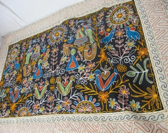 Embroidered Table Runner Indian Table Runner Boho Table Runner Wall Hanging