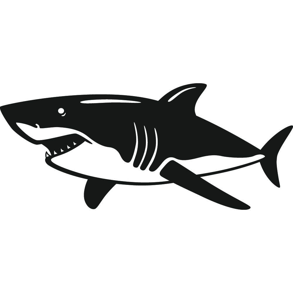 Download Cute Shark Svg Silhouette Free Layered Svg Cut File.