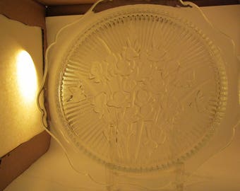 Vintage Glass Serving Plate