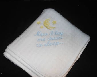 Now I Lay Me Down To Sleep baby Blanket