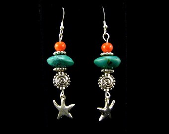 Handmade Lampwork Bead Earrings Handcrafted Wearable Art Jewelry