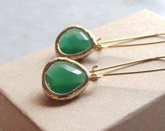 Green jade earrings Jade earrings Green earrings Green bridesmaid earrings Green earrings wedding Green wedding earrings Green earrings