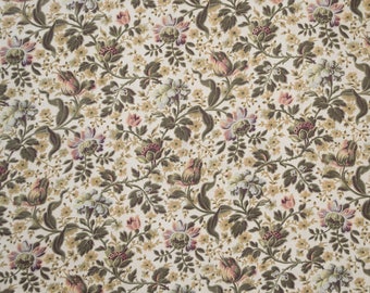 French antique cotton print floral