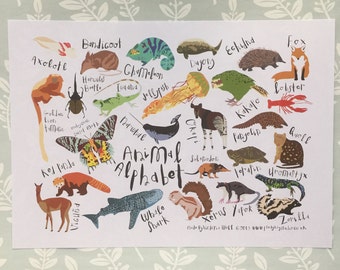 Animal Alphabet Print