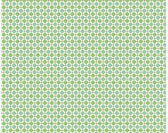Cozy Christmas by Lori Holt Riley Blake Designs C5366 Green Square, green fabric, green geometric, green quilting cotton yardage, lori holt