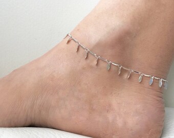 Silver anklet